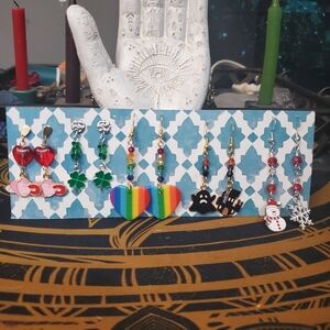 Handmade Holiday Earrings Set - 5 Different Holidays